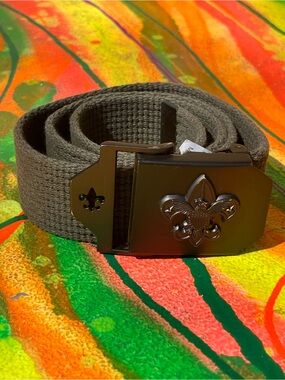 Boy Scouts of America BSA Web Belt W/Buckle s/m
